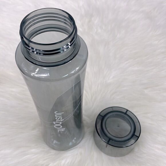 NEW- Nike | gray see-through water bottle h2go* stealth ,wide threaded l… - Picture 3 of 5